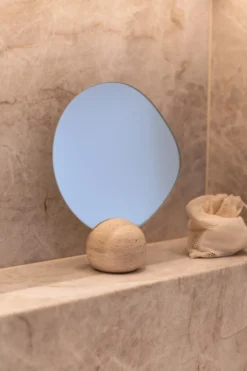 Asta Bordspejl - Travertine