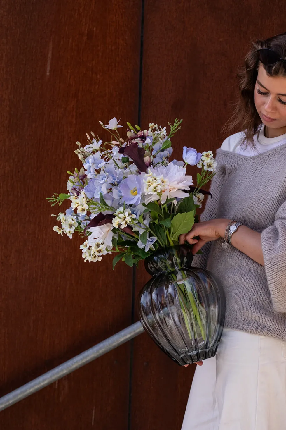 Audrey Vase - Petroleumsblå | Stor
