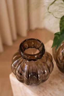 Audrey Vase - Smokey brown | Lille