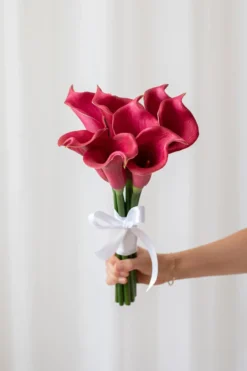 Brudebuket Calla lilje - lilla