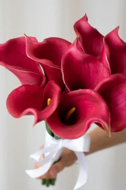 Brudebuket Calla lilje - lilla