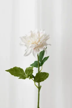 Dahlia Kunstig Blomst - Hvid | Ét hoved