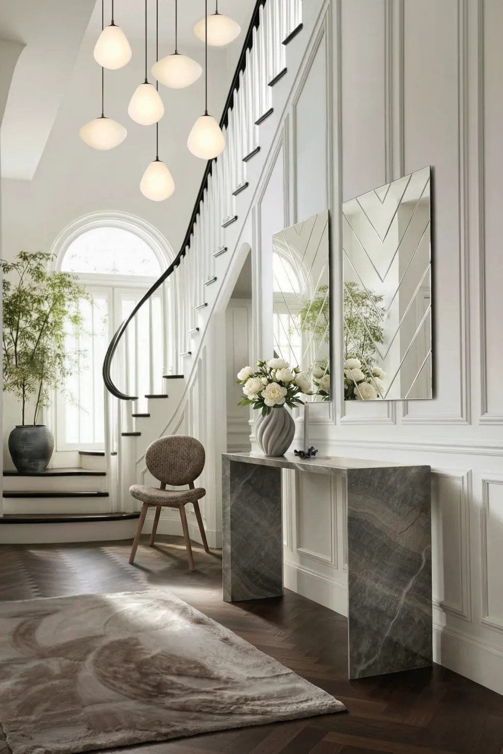 Herringbone Spejl - Klar | Lille