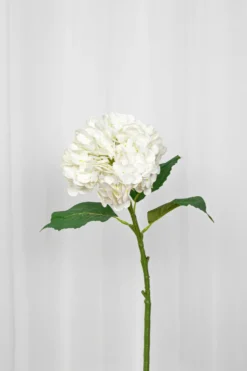 Hortensia Kunstig Blomst - Hvid | Stor
