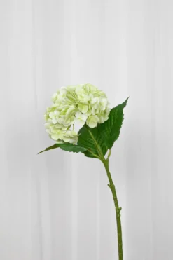 Hortensia Kunstig Blomst - Lysegrøn | Stor