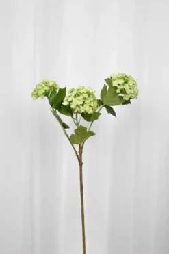 Hortensia Kunstig Blomst - Lysegrøn | Gren