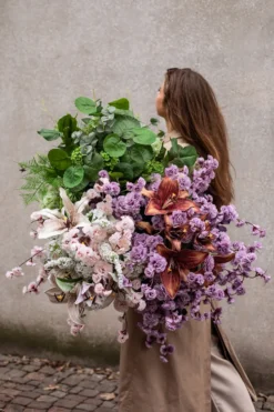 Kirsebærgren Kunstig Blomst - Lilla