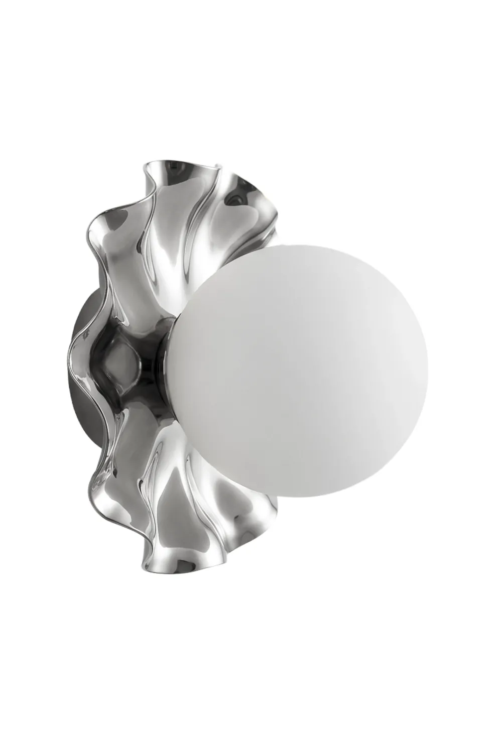 Lea Lampe - chrome | opal glas