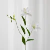 Lilje Kunstig Blomst - Hvid | Lille