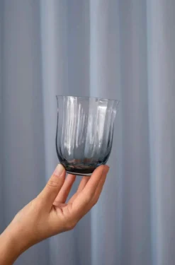 Lina Drikkeglas - Petrol blue