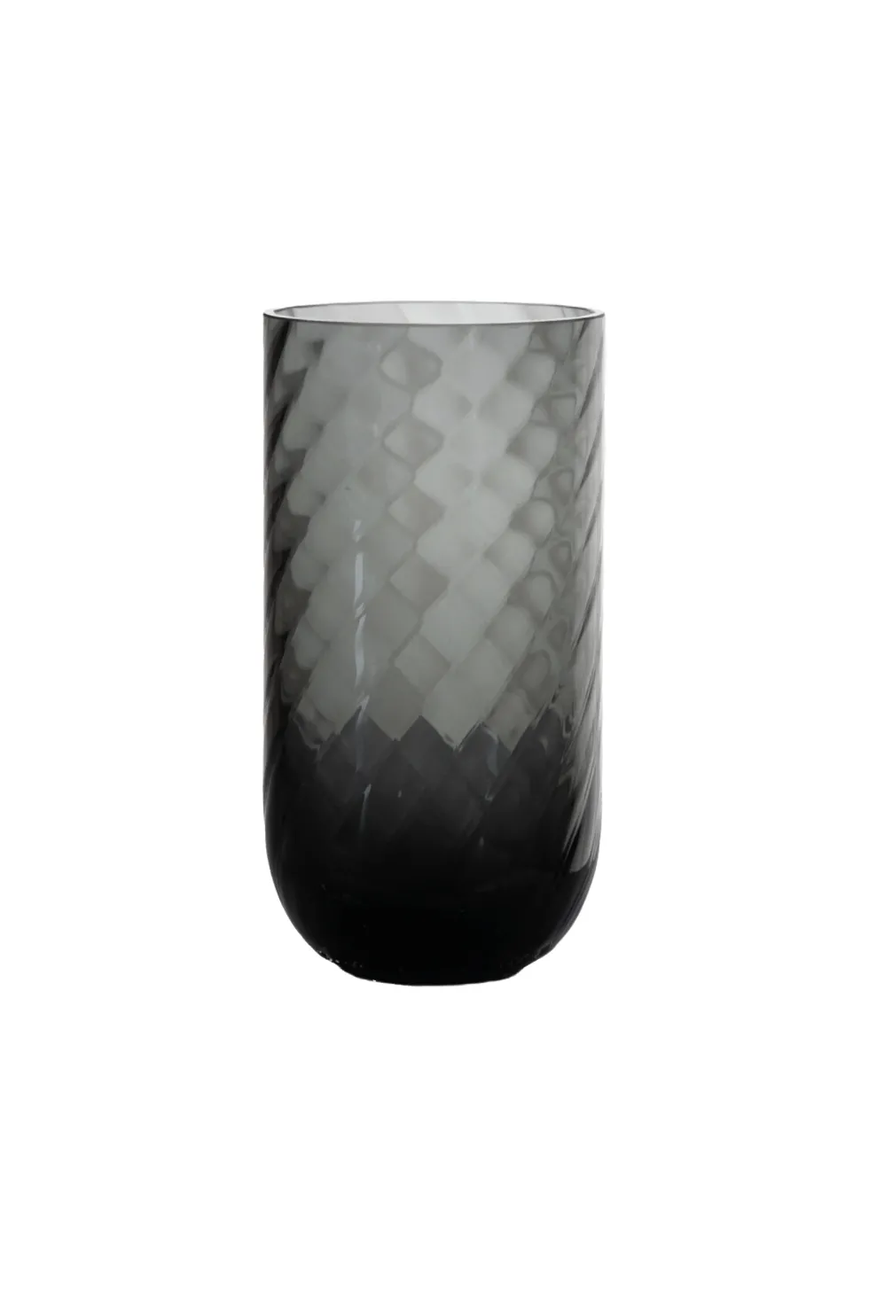 Meadow Swirl Cylinder Vase - Grå | Lille