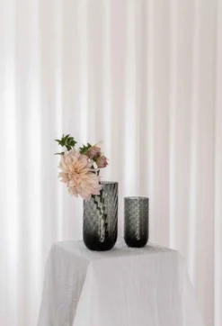 Meadow Swirl Cylinder Vase - Grå | Lille