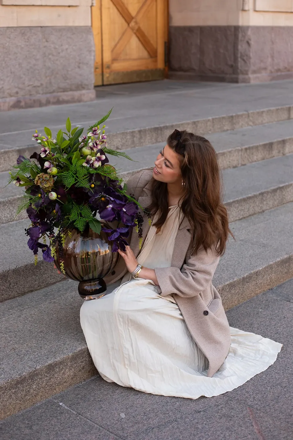 Meadow Swirl Vase - Topaz | Stor