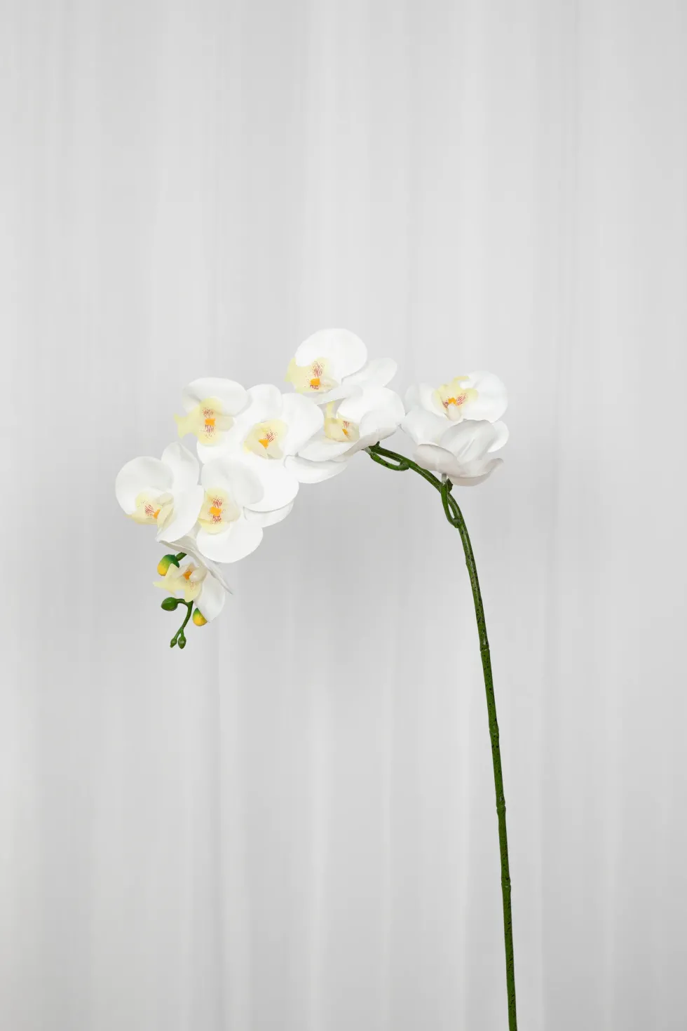 Orkidé Kunstig Blomst - Hvid | 9 hoveder