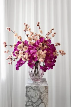 Orkidé Kunstig Blomst - Pink | 7 hoveder