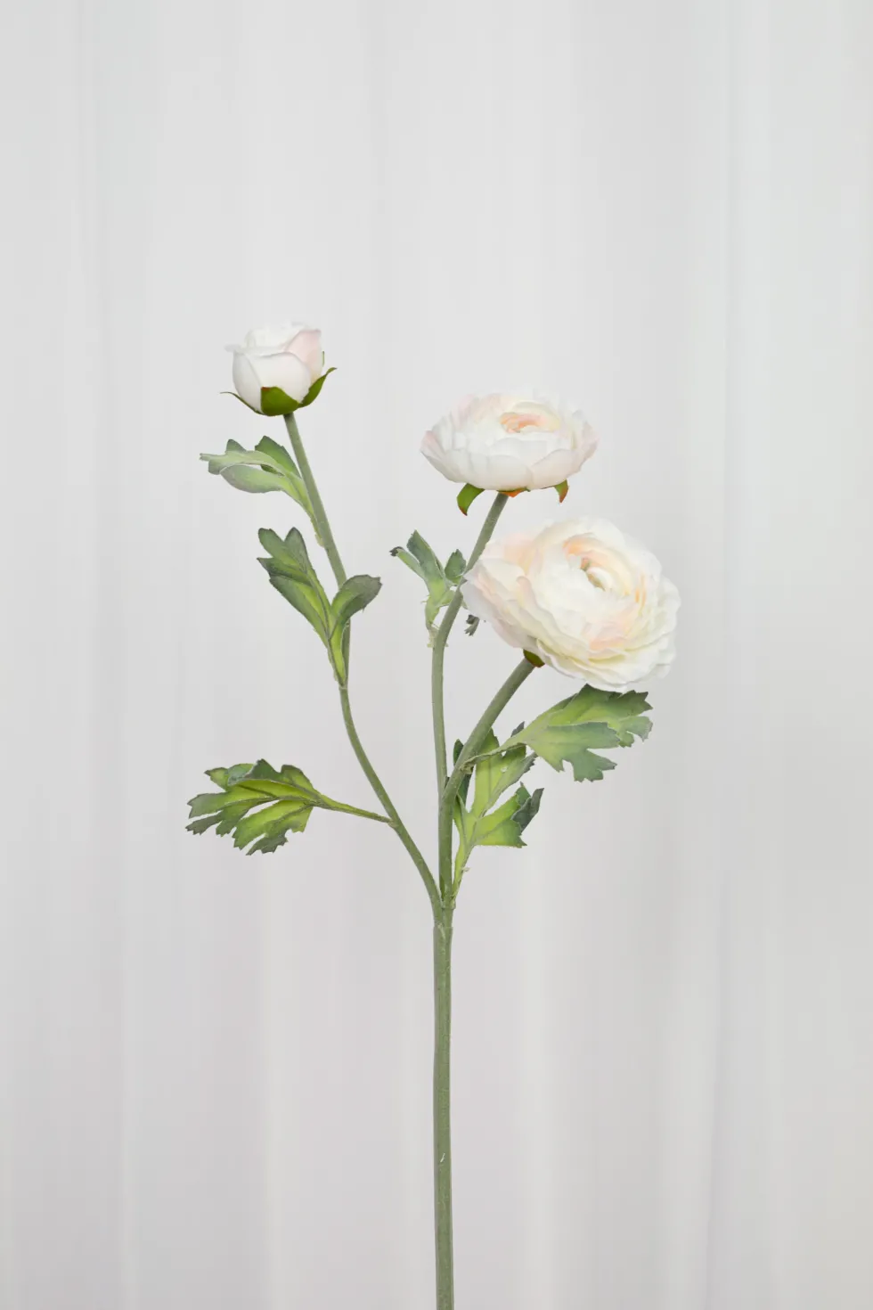 Ranunkel Kunstig Blomst - Hvid