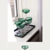 Shop looket - 6 stk. Meadow grøn cocktailglas