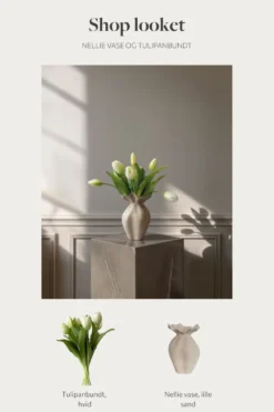 Shop looket - Tulipanbundt og Nellie vase - Hvid