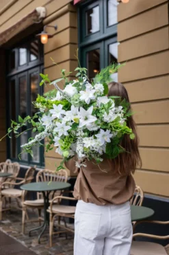 Skabiose Kunstig Blomst - Grøn | Ét hoved
