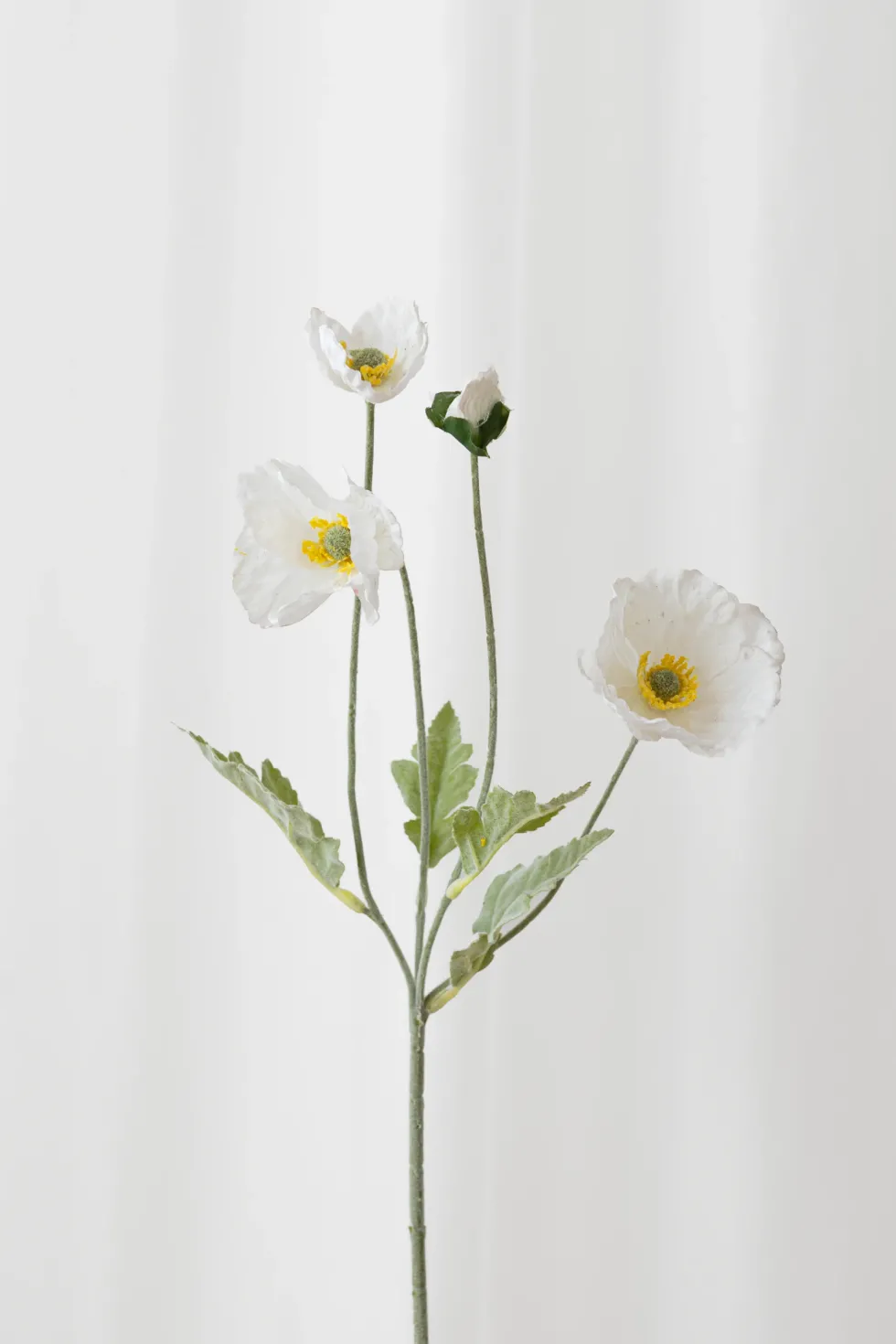 Valmue Kunstig Blomst - Hvid