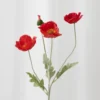 Valmue Kunstig Blomst - Rød